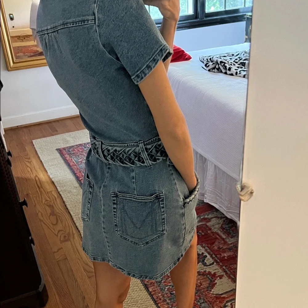 Show Me Your MuMu Blue Denim Mini Dress - Picture 5 of 7